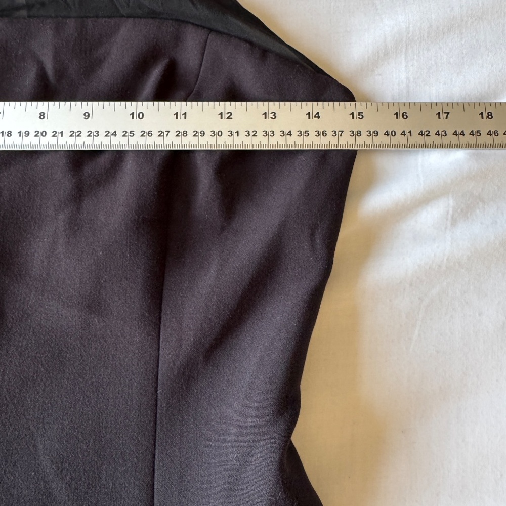 Club Monaco Fit & Flare Tiered Cocktail Dress Black Size 2 Wedding Guest Formal - Picture 10 of 15